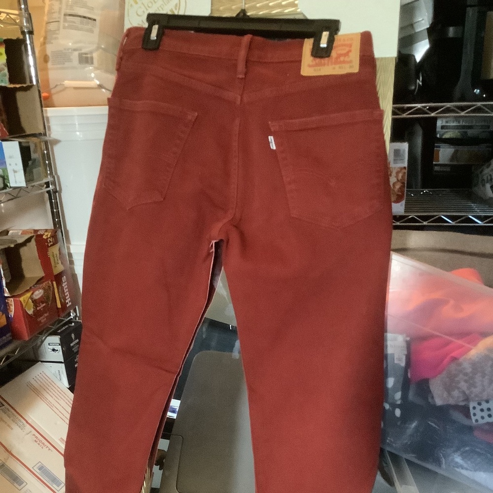 Womens Levi red jeans
